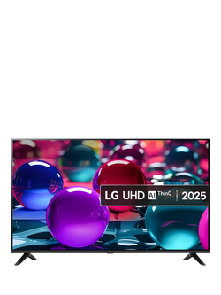 LG 55UA73006LA (2025) LED HDR 4K Ultra HD Smart AI TV, 55 inch, Black, Black