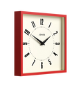 Jones Clocks Box Analogue Wall Clock, Engine Red