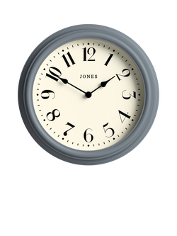 Jones Clocks Fresco Analogue Wall Clock, French Navy, French Navy
