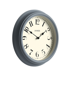 Jones Clocks Fresco Analogue Wall Clock, French Navy - view 2, French Navy