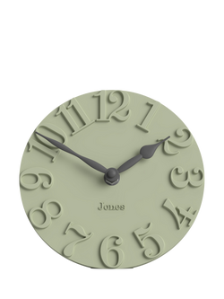 Jones Clocks Hampstead Analogue Mantel Clock, Desert Sage, Desert Sage