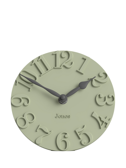 Jones Clocks Hampstead Analogue Mantel Clock, Desert Sage, Desert Sage
