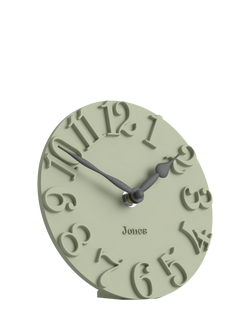 Jones Clocks Hampstead Analogue Mantel Clock, Desert Sage - view 2, Desert Sage