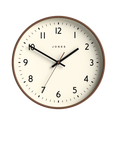 Jones Clocks Jam Analogue Wall Clock, 30cm, Mocha
