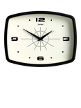 Jones Clocks Movie Retro Analogue Wall Clock, 25cm, Black
