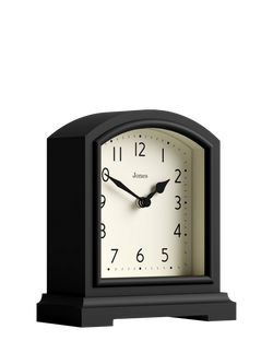 Jones Clocks Tavern Analogue Mantel Clock - view 2, Black