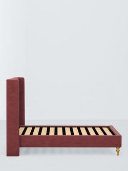 John Lewis Astley Upholstered Bed Frame, Super King Size - view 2, Relaxed Chenille Rose