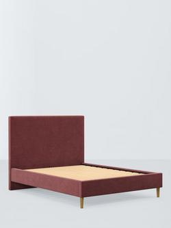 John Lewis Dee Upholstered Bed Frame, Super King Size, Relaxed Chenille Rose