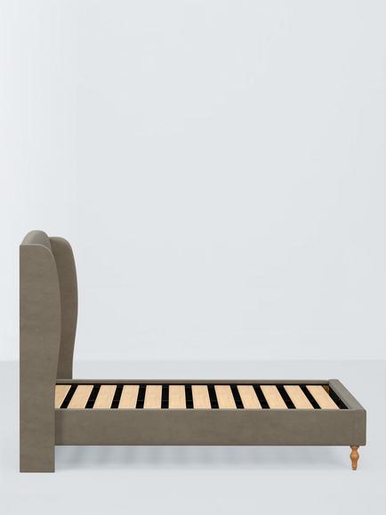 John Lewis Tyne Upholstered Bed Frame, Super King Size - view 2, Matte Velvet Mink