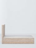 John Lewis Dee Ottoman Storage Upholstered Bed Frame, Double, Relaxed Chenille Pearl