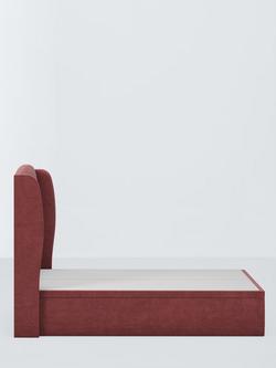 John Lewis Tyne Ottoman Storage Upholstered Bed Frame, King Size - view 2, Relaxed Chenille Rose