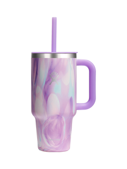 Hydro Flask Double Wall Stainless Steel Travel Tumbler, 946ml, Jellyfish Swirl, Jellyfish Swirl