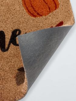 John Lewis Autumnal Welcome Door Mat, Multi - view 2, Multi