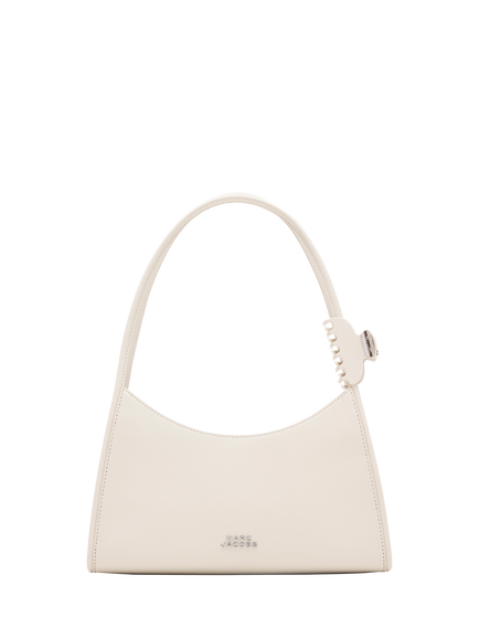 Marc Jacobs Leather Claw Clip Shoulder Bag, Black, Cotton White