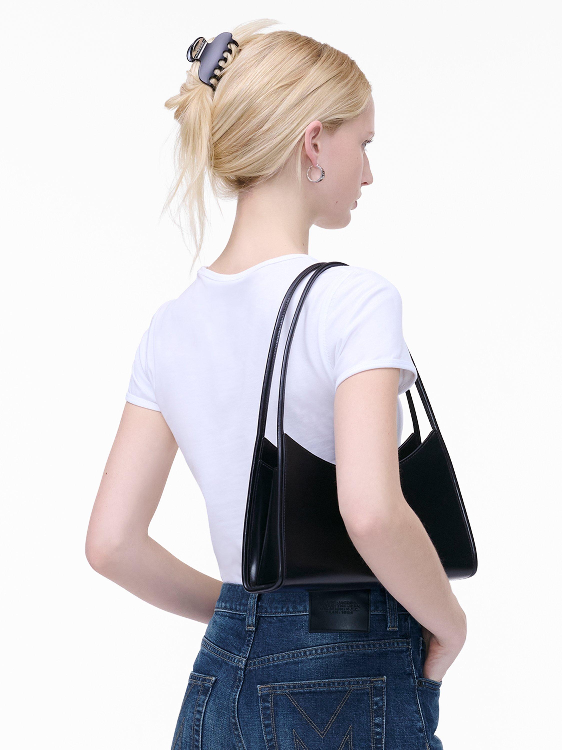 Product image 7 of 7, which shows Marc Jacobs Leather The Claw Shoulder Bag, Cotton White