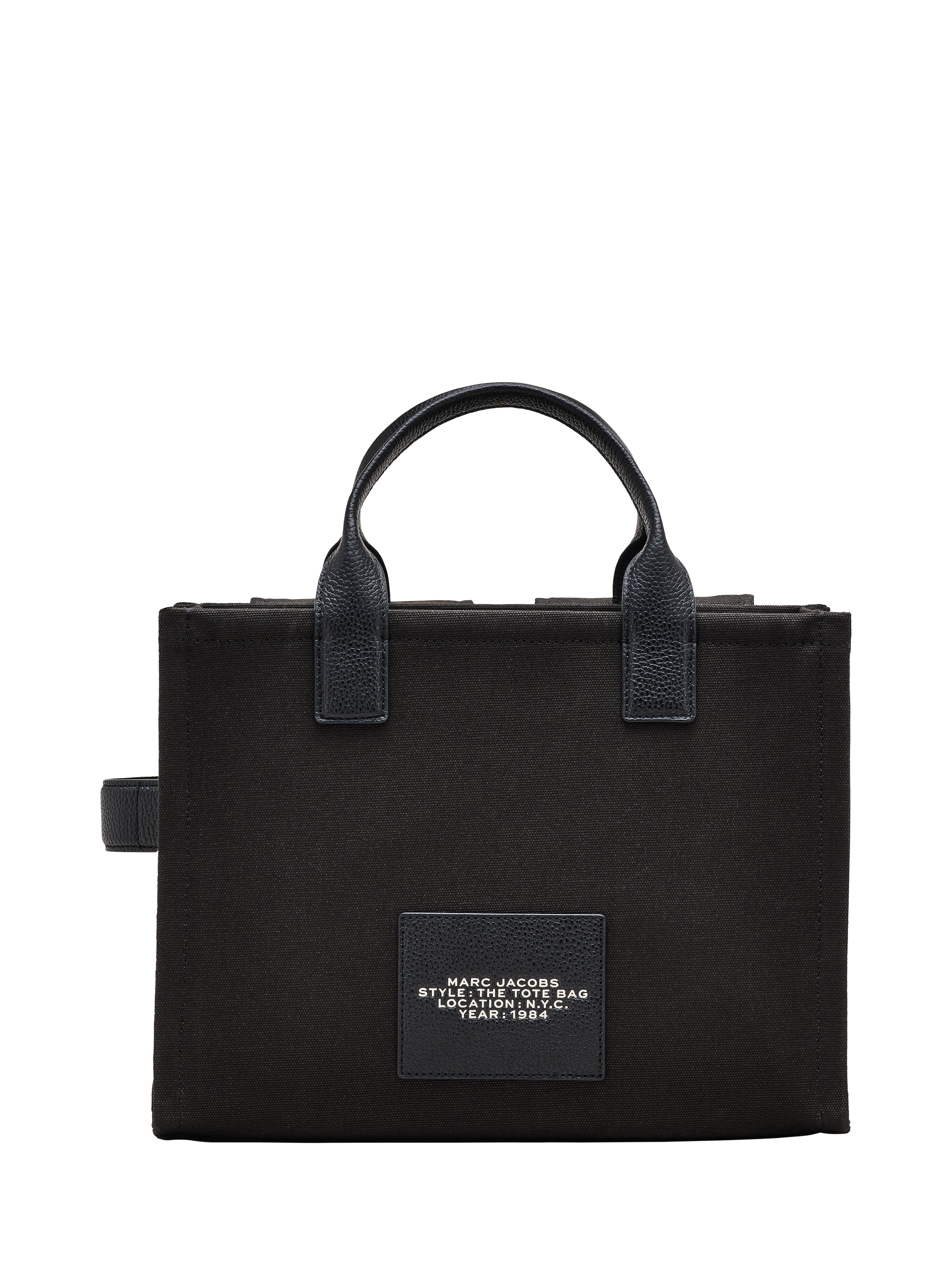 Product image 3 of 10, which shows Marc Jacobs The Medium Canvas Cargo Tote Bag, Black