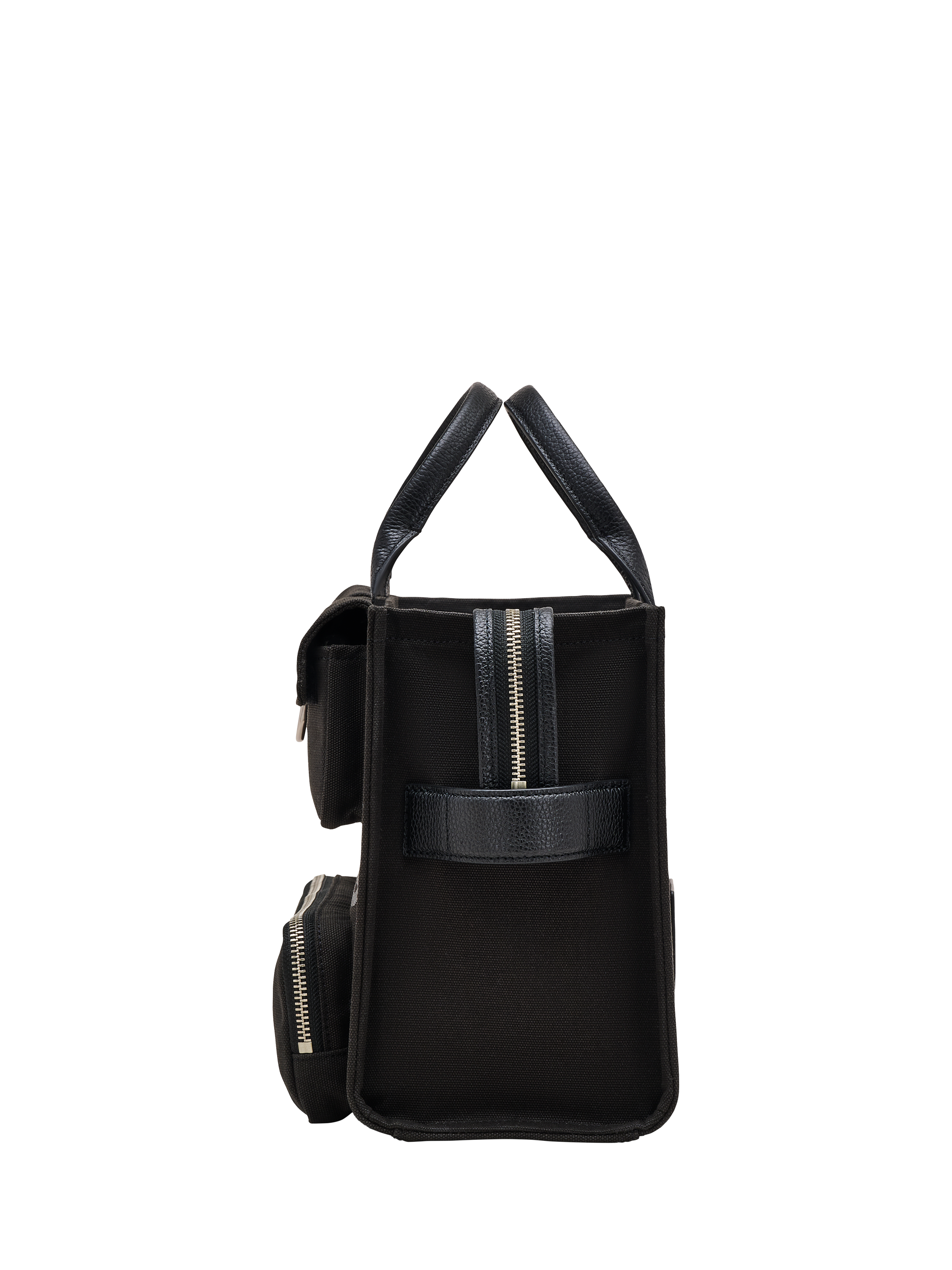 Product image 5 of 10, which shows Marc Jacobs The Medium Canvas Cargo Tote Bag, Black