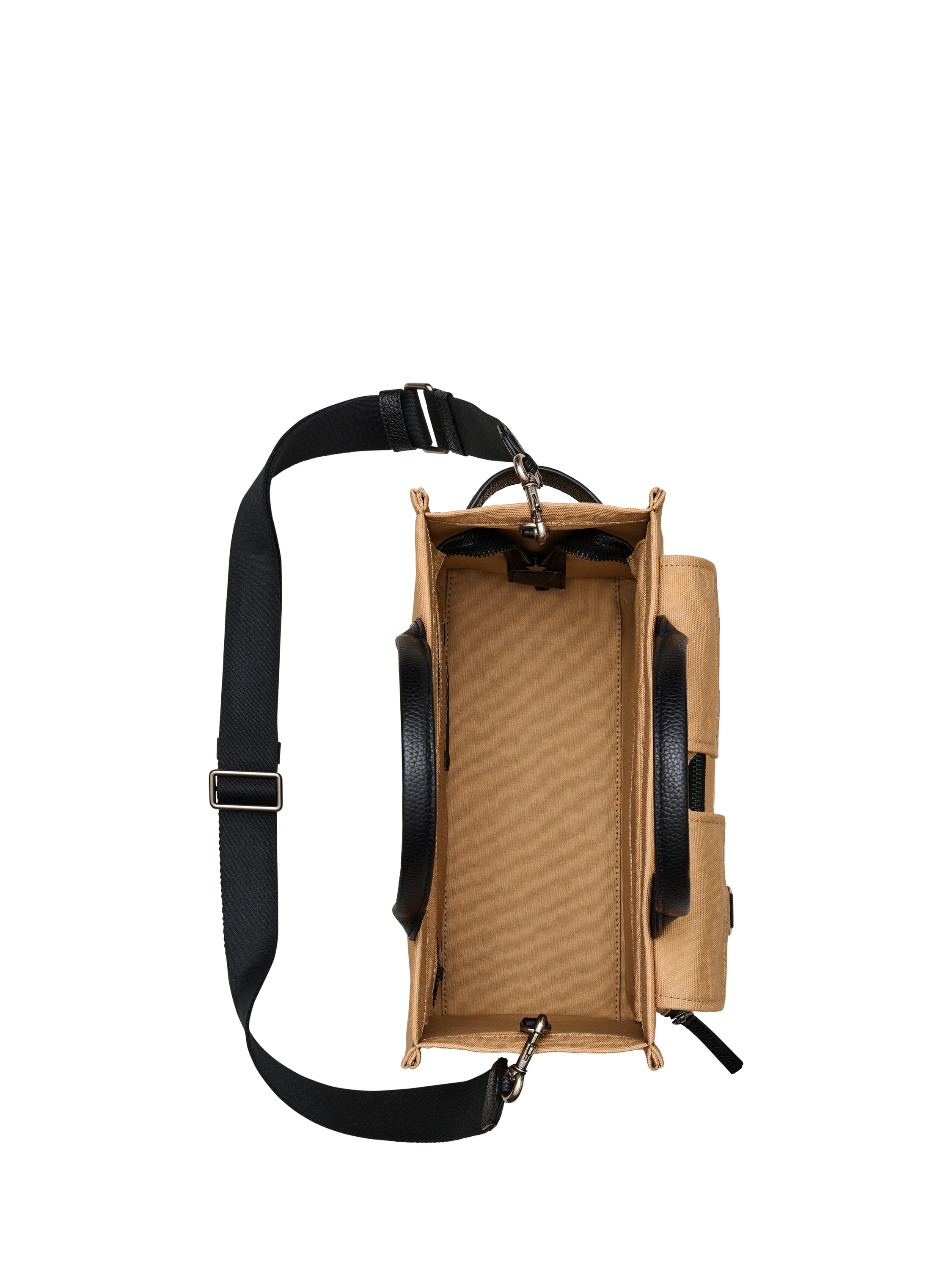 Product image 7 of 9, which shows Marc Jacobs The Medium Canvas Cargo Tote Bag, Camel