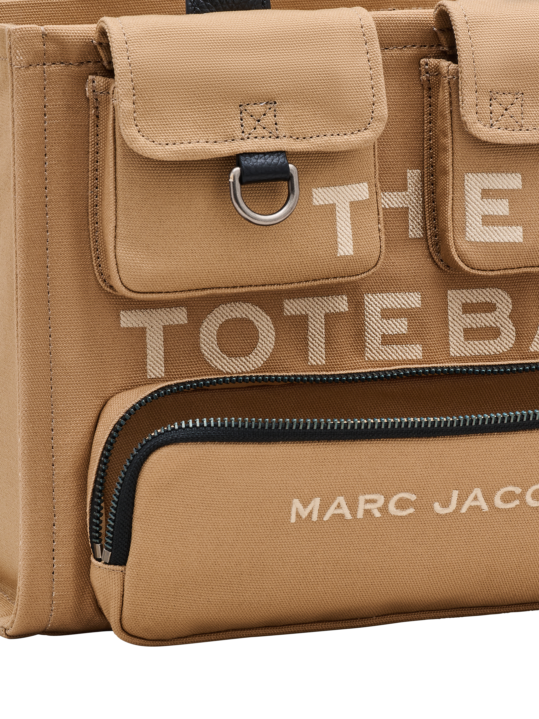 Product image 9 of 9, which shows Marc Jacobs The Medium Canvas Cargo Tote Bag, Camel