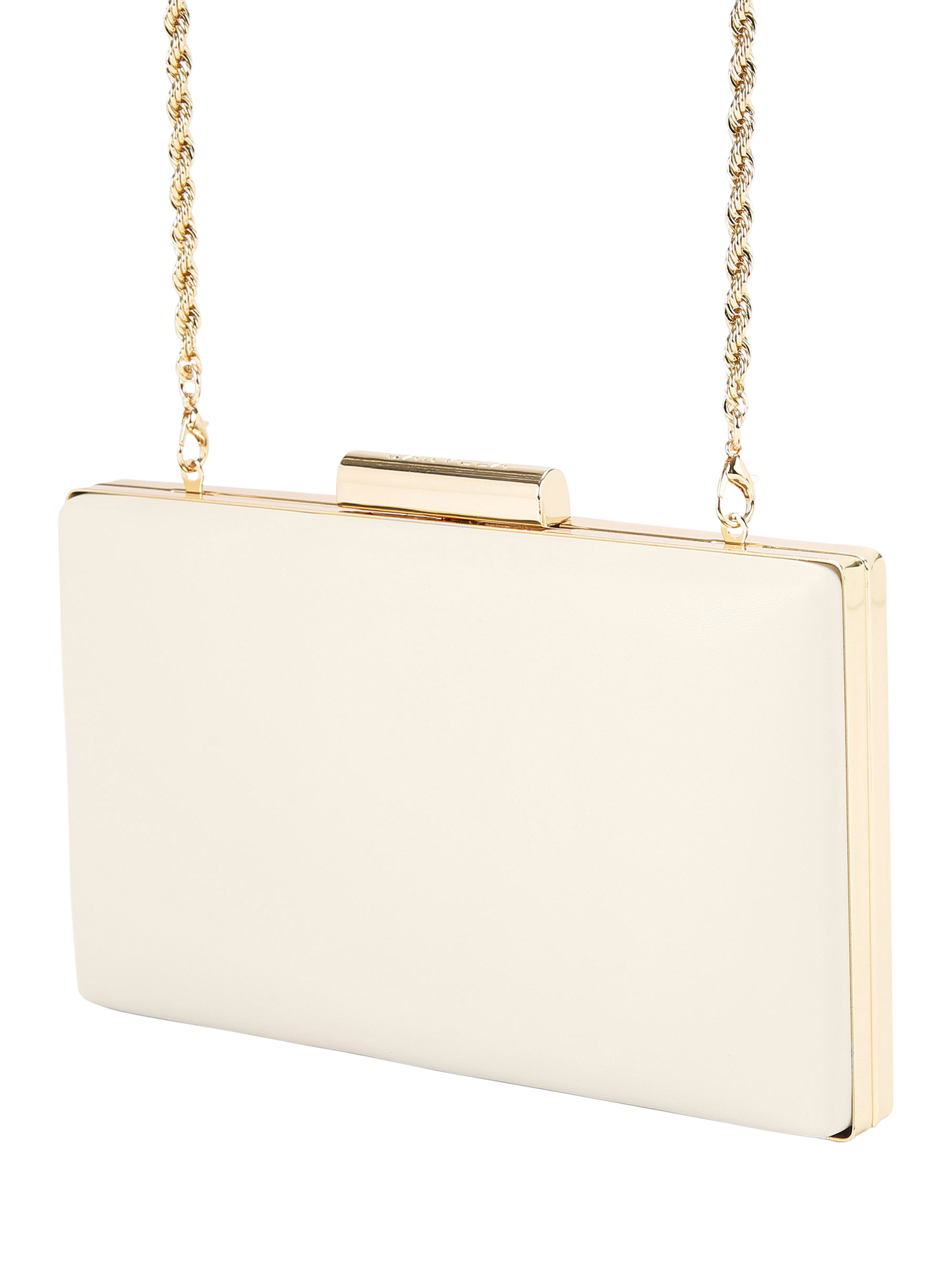 Product image 4 of 6, which shows Carvela Aintree Clutch Bag, Putty