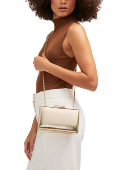 Carvela Aintree Clutch Bag, Gold - view 2, Gold