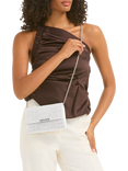 Carvela Gala Embellished Clutch Bag, White/Multi