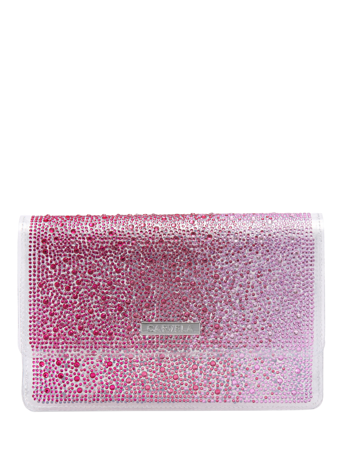 Carvela Lovebird Embellished Clutch Bag, Pink