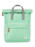 ROKA London Canfield B Recycled Nylon Rolltop Backpack, 15L, Matcha