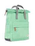 ROKA London Canfield B Recycled Nylon Rolltop Backpack, 15L, Matcha