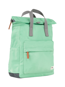 ROKA London Canfield B Recycled Nylon Rolltop Backpack, 15L - view 2, Matcha