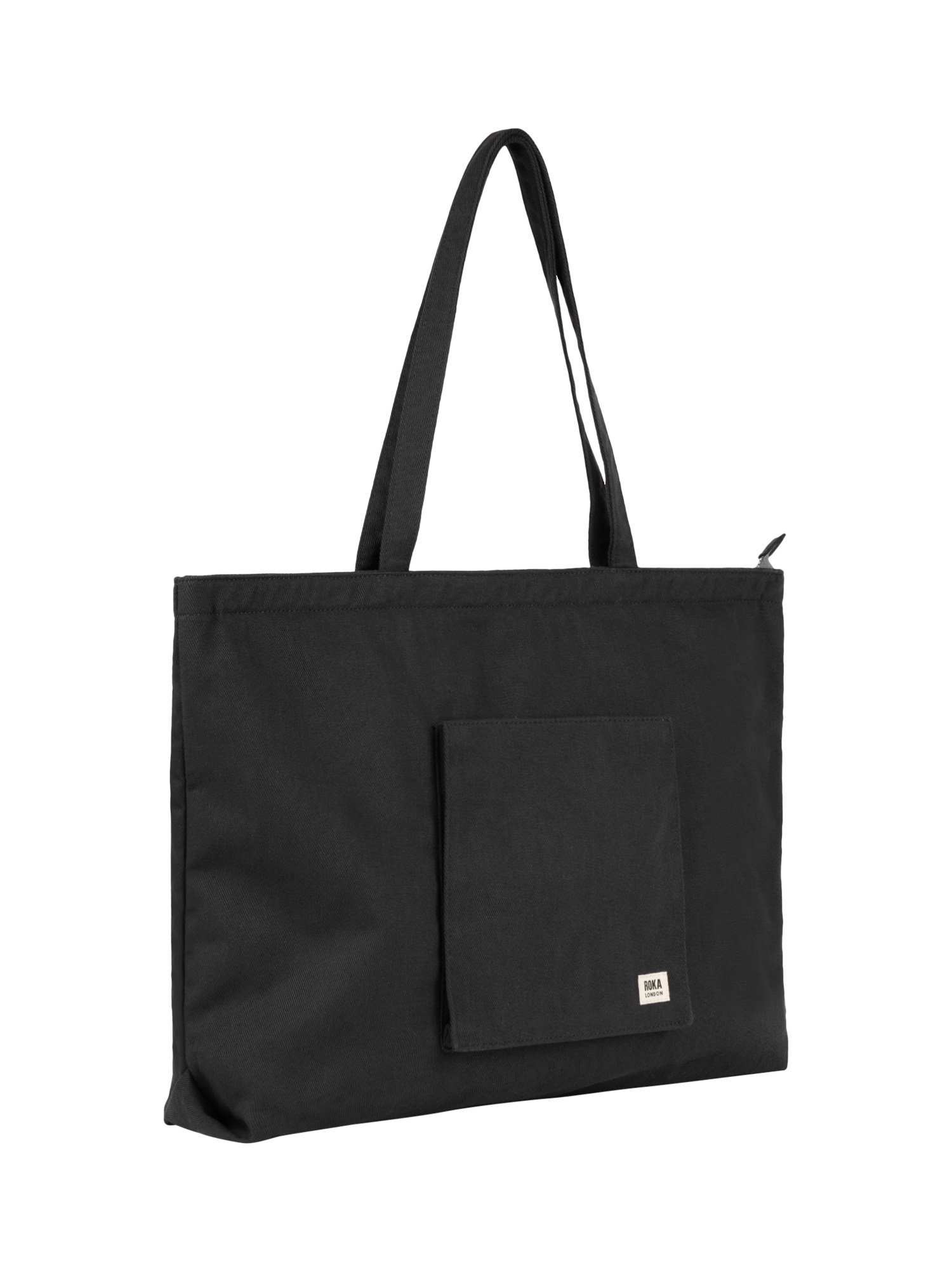 Product image 2 of 4, which shows ROKA London Portobello Tote Bag, Black