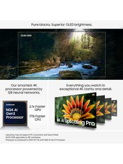 Samsung QE83S90F (2025) OLED HDR 4K Ultra HD Smart AI TV, 83 inch with Dolby Atmos, Black - view 2, Black