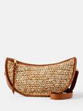 Mint Velvet Woven Crossbody Bag, Natural