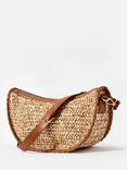 Mint Velvet Woven Crossbody Bag, Natural