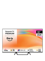 Panasonic TV-55W95BEB (2025) Mini LED HDR 4K Ultra HD Smart Fire TV, 55 inch with Dolby Atmos, Black