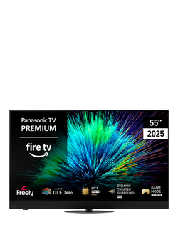 Panasonic TV-55Z90BEB (2025) OLED HDR 4K Ultra HD Smart Fire TV, 55 inch with Dolby Atmos, Black, Black