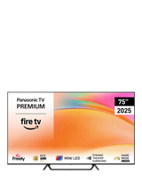 Panasonic TV-75W95BEB (2025) Mini LED HDR 4K Ultra HD Smart Fire TV, 75 inch with Dolby Atmos, Black