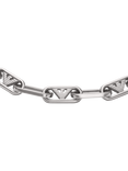 Emporio Armani Men's Twisted Link Chain Bracelet, Silver