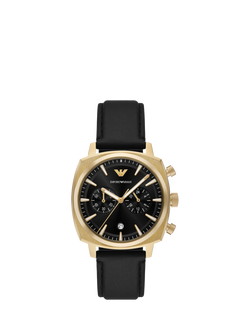 Emporio Armani AR11690 Men's Chronograph Watch, Black, Black