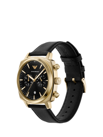Emporio Armani AR11690 Men's Chronograph Watch, Black - view 2, Black