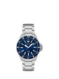 Emporio Armani AR11697 Men's World Explorer Solar Bracelet Watch, Blue