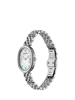 Emporio Armani  AR11706 Women's Pearl Bracelet Strap Watch, Silver - view 2, Silver