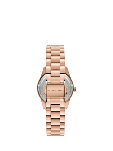 Michael Kors MK4926 Women's Lexington Lux Bracelet Strap Watch, Blue - view 2, Blue