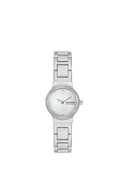 Skagen SKW3168 Women's Pearl Bracelet Strap Watch, Silver, Silver