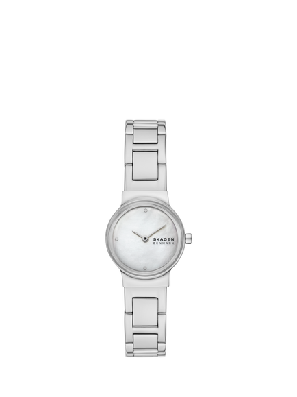 Skagen SKW3168 Women's Pearl Bracelet Strap Watch, Silver, Silver