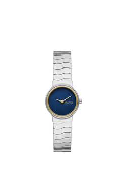 Skagen SKW3171 Women's Round Mesh Bracelet Watch, Blue, Blue