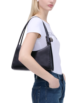 Marc Jacobs Leather Claw Clip Shoulder Bag, Black - view 2, Black