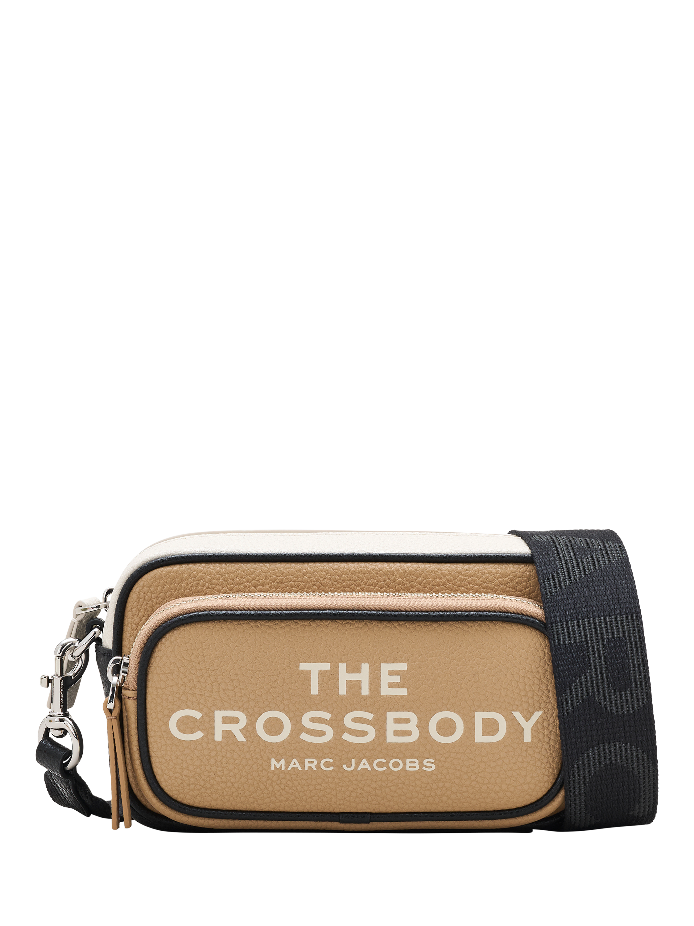 Product image 1 of 7, which shows Marc Jacobs Leather The Crossbody Bag, Camel Multi