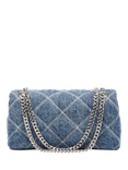 Marc Jacobs Quilted Cotton Dual Chain Bag, Light Wash Indigo