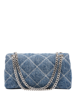 Marc Jacobs Quilted Cotton Dual Chain Bag, Light Wash Indigo - view 2, Light Wash Indigo